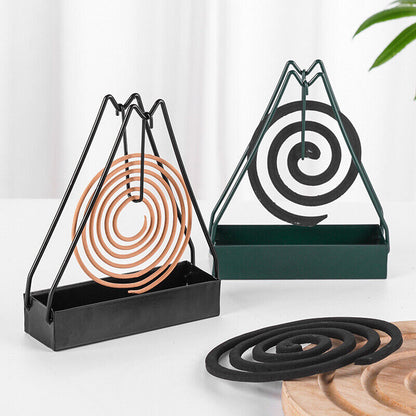 Prime_Zar Fireproof Triangle Mosquito Coil Holder Stand in Iron - Prime Zar